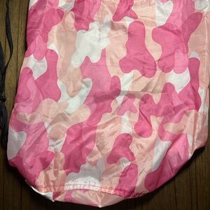 Pink Camouflage Drawstring Bag